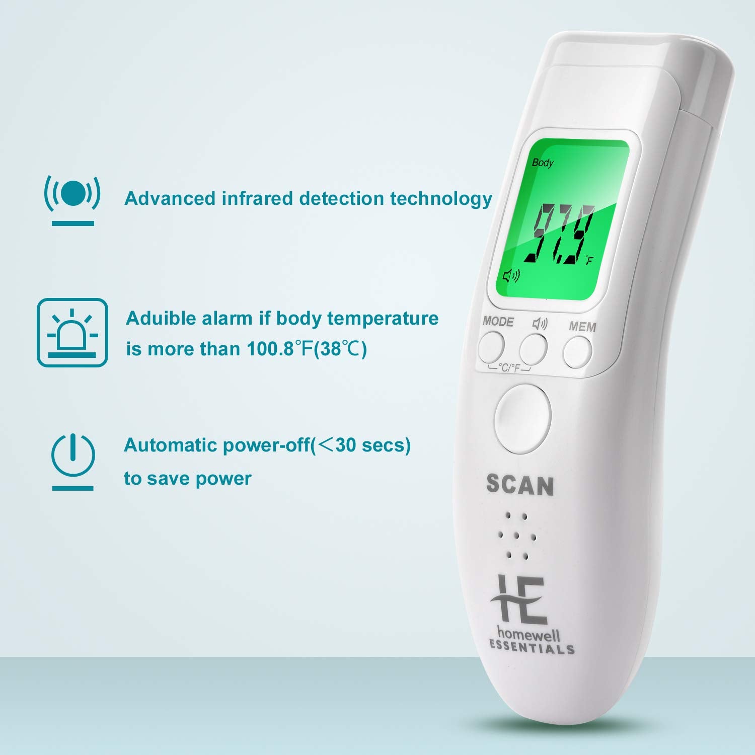 Multi-function Infrared Forehead Body Thermometer Adult Baby Digital  Thermometer Gun Fever Non-contact Body Temperature Measurement Meter 3  Colors Backlight Fever Meter 
